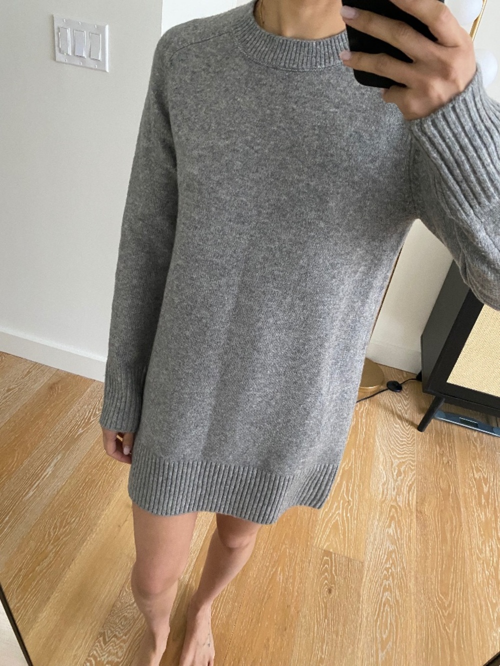 Zara Grey Sweater Dress 5536/147/812. BNWT. Size XS - Picture 5 of 13